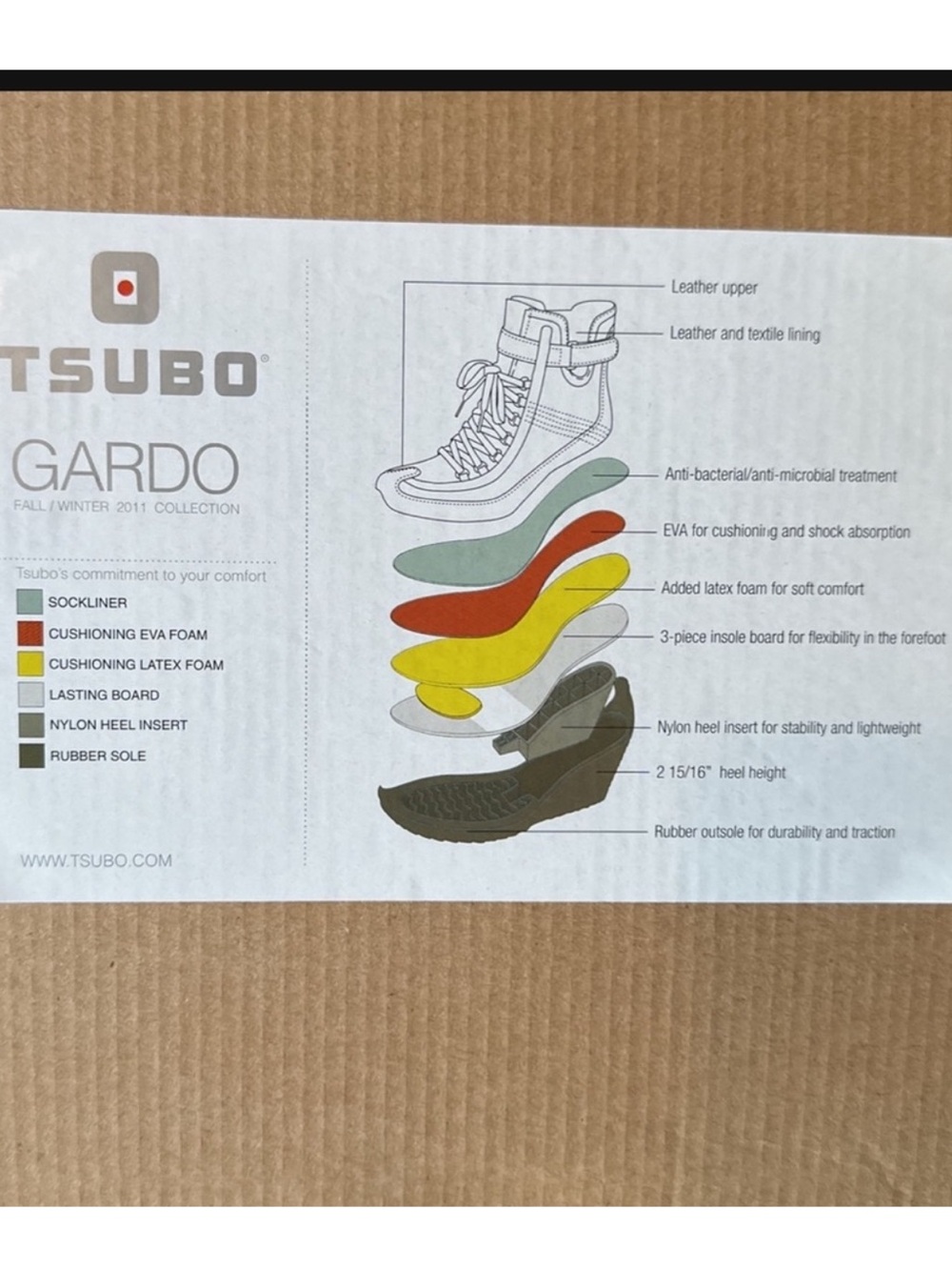 Tsubo Gardo Bone Beige Suede Leather Wedge Ankle Boots Orange Details Sz 8.5 - Picture 15 of 15